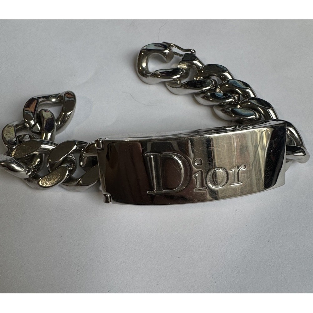 Vintage Dior Silver ID Bracelet - Picture 3 of 8